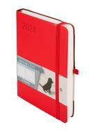 Okładka książki Kalendarz 2024 Minimalizm B6 czerw DNS