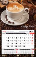 Okładka książki Kalendarz 2024 trójdzielny 3XL jednodzielny cappuccino KTJ3XL-V.12