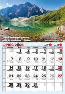 Okładka książki Kalendarz 2025 A5 biurkowy pionowy miesięczny