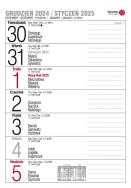 Okładka książki Kalendarz 2025 A5 biurkowy tygodniowy MIX