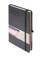 Okładka książki Kalendarz 2025 A5 Rubi DNS grafitowy