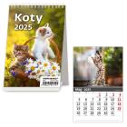 Opakowanie Kalendarz 2025 Biurkowy pionowy Koty miesięczny