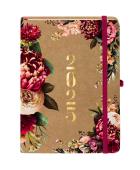 Okładka książki Kalendarz 2025 Kraft Piwonia A5 TNS