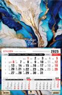 Okładka książki Kalendarz 2025 Trójdzielny jednodzielny Abstrakcja