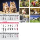 Opakowanie Kalendarz 2025 Trójdzielny Mały MIX