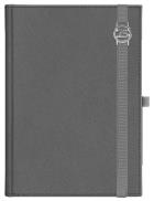 Opakowanie Kalendarz A5 dzienny Cross z gumką z azurową datówka Srebrny