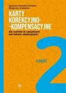 Karty korekcyjno-kompensacyjne cz.2 w.2024. Autor: Agnieszka Borowska-Kociemba, Małgorzata Krukowska. ZdrowePodejscie.pl Okładka książki Karty korekcyjno-kompensacyjne cz.2 w.2024
