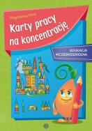 Karty pracy na koncentrację edukacja wczesnoszkolna. Autor: Hinz Magdalena. ZdrowePodejscie.pl Okładka książki Karty pracy na koncentrację edukacja wczesnoszkolna