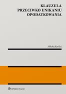Okładka książki Klauzula przeciwko unikaniu opodatkowania