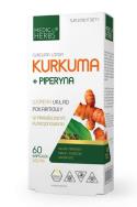Medica Herbs Kurkuma + piperyna 60kaps. Producent: Medica Herbs. ZdrowePodejscie.pl Zdjęcie produktu Medica Herbs Kurkuma + piperyna 60kaps