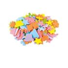 Opakowanie Naklejki z pianki kwiaty i figury 120szt