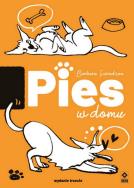 Pies w domu. Autor: BARBARA SIERADZAN. ZdrowePodejscie.pl Okładka książki Pies w domu