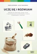 Okładka książki Uczę się i rozwijam karty pracy część 4 materiały do obserwacji rozwoju ucznia z niepełnosprawnością intelektualną w stopniu umiarkowanym i znacznym