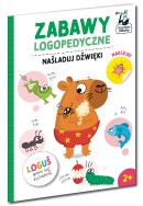 Zabawy logopedyczne. Naśladuj dźwięki. Autor:   Praca zbiorowa. ZdrowePodejscie.pl Okładka książki Zabawy logopedyczne. Naśladuj dźwięki