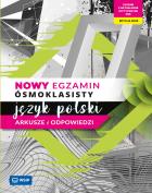 Okładka książki Język polski SP 8 Nowy egzamin ósmoklasisty ark.