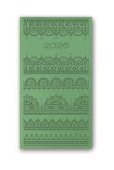 Opakowanie Kalendarz 2026 A6 tygodniowy Vivella Relief Zielony