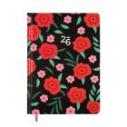 Opakowanie Kalendarz 2026 B6 tygodniowy Czerwone Kwiaty