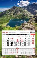 Kalendarz 2026 jednodzielny 3XL Tatry. Wydawca: Pan Kalendarzyk. ZdrowePodejscie.pl Opakowanie Kalendarz 2026 jednodzielny 3XL Tatry
