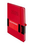 Kalendarz 2026 Memofix A5 TDW czerwony. Autor: -. ZdrowePodejscie.pl Okładka książki Kalendarz 2026 Memofix A5 TDW czerwony
