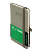 Kalendarz 2026 Memofix A6 TDW oliwkowy. Autor: -. ZdrowePodejscie.pl Okładka książki Kalendarz 2026 Memofix A6 TDW oliwkowy