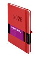 Kalendarz 2026 Memofix B5 TDW czerwony. Autor: -. ZdrowePodejscie.pl Okładka książki Kalendarz 2026 Memofix B5 TDW czerwony