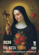 Opakowanie Kalendarz 2026 ścienny Św. Rita. Patronka spraw beznadziejnych i niemożliwych
