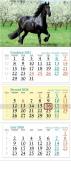Opakowanie Kalendarz 2026 ścienny trójdzielny Koń