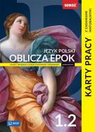 Nowa język polski oblicza epok karty pracy liceum i technikum klasa 1 część 2 zakres podstawowy i rozszerzony. Autor: Kania Agnieszka, Kacper Szewczyk. ZdrowePodejscie.pl Okładka książki Nowa język polski oblicza epok karty pracy liceum i technikum klasa 1 część 2 zakres podstawowy i rozszerzony