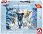 Opakowanie Puzzle PQ 1000 Mark Fredrickson Labrador na śniegu